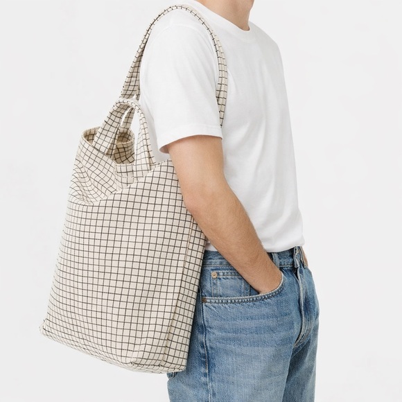 BAGGU Other - BAGGU Grid Canvas Duck Bag